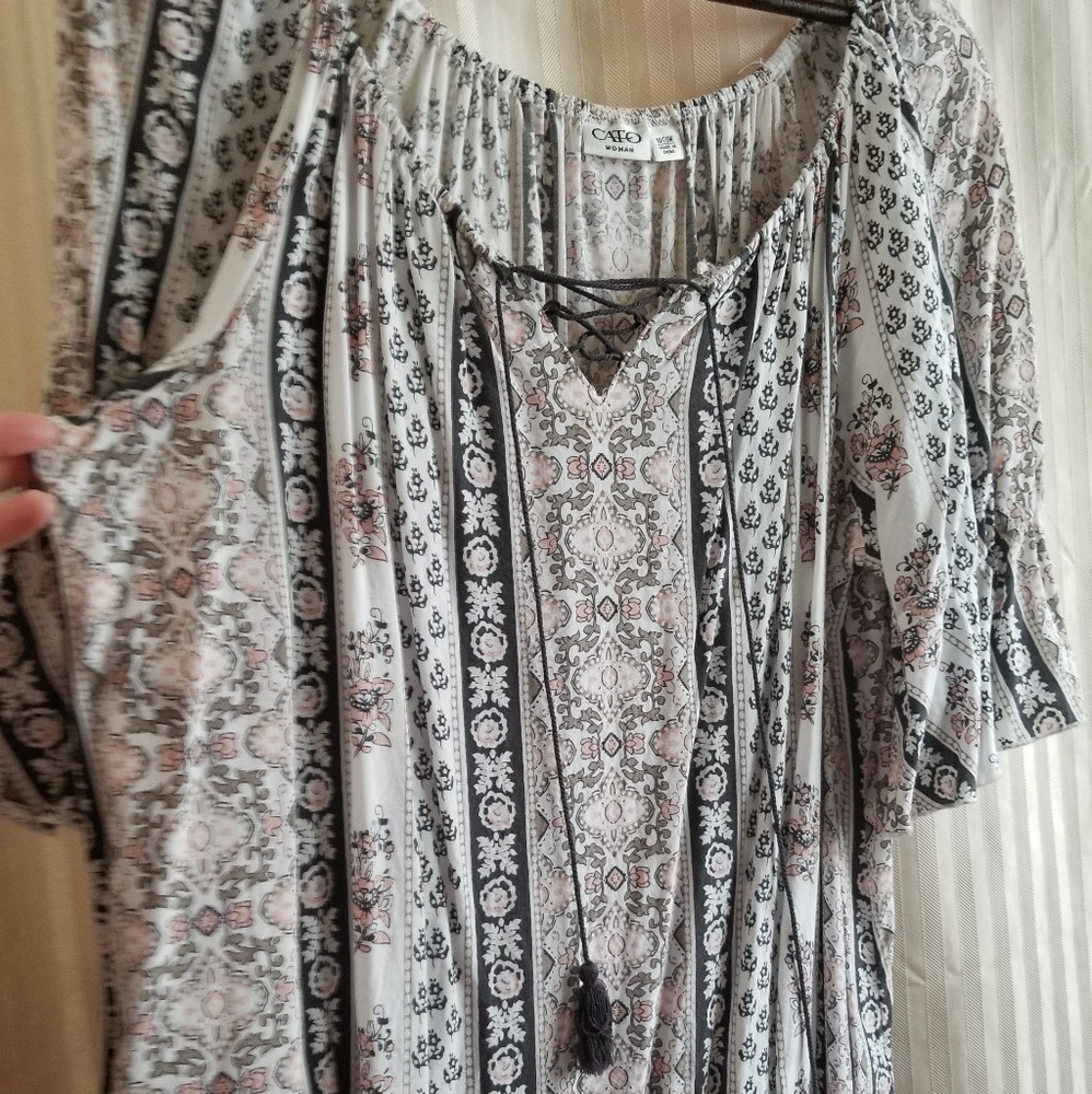 Cato Plus size 3/4 sleeve top